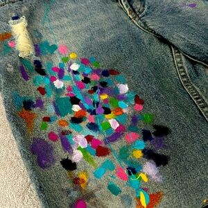 Winnie Woodson | Hand-Painted "Follow the Whimsey" Artisan Jeans